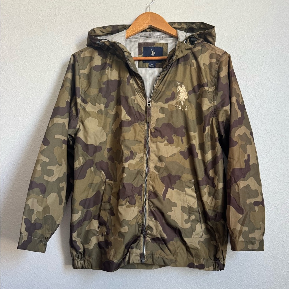 Kids XL Camo windbreaker jacket - Picture 2 of 7